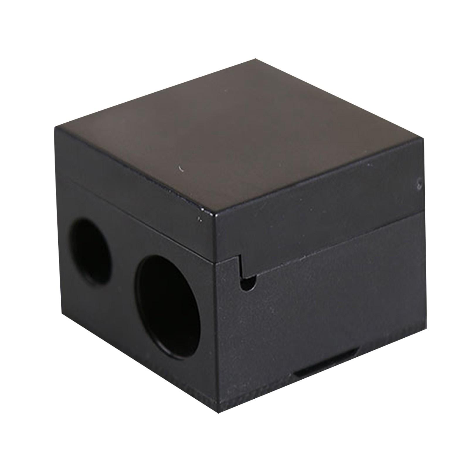 

Двусторонняя точилка для макияжных карандашей, Подходящая, Карандаш для бровей, Простой в использовании инструмент для макияжа, Высокое качество с крышкой, Подходит для женщин One Size чёрный