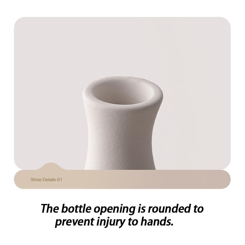 אגרטל פרחים לא סדיר רטרו יצירתי חיקוי קרמיקה פלסטיק אגרטל פרחים קישוט למשרד בסלון