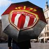 1PC Monaco Football club Printed Umbrella Folding umbrella, automatic umbrella 8-Frame for Travel, camping Fan gifts Christmas Gifts