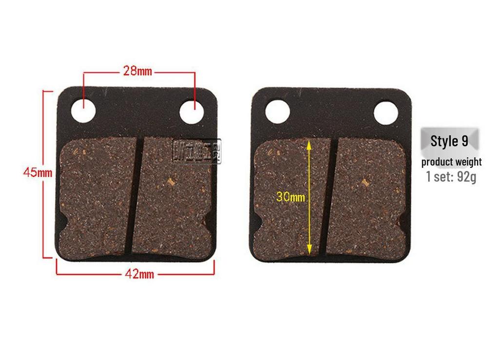 High-Performance Off-Road Brake Pads for ATV Beach Buggy and CRF, Little Dinosaur/Bull Friction Pads
