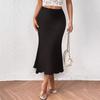 Gonna da Donna 2024 Nuova Moda Elegante Lavorata a Maglia Jacquard Elastica Hip Wrap Gonna a Sirena Mezza Gonna Gonna Lunga