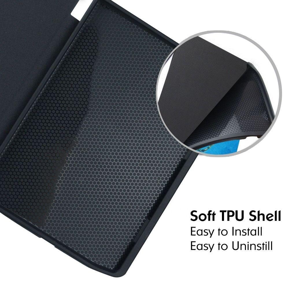 6 Zoll E-Reader Hülle Magnetischer Mehrfachfaltständer Smart Cover Leder Stoßfestes Folio Cover für Rakuten Kobo Nia N306