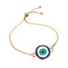 New Fashion Turkish Blue Evil Eye Bracelet For Women Simple Adjustable Lucky Chain Zircon Eye Bracelet Jewelry Birthday Gifts