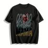 Blessed Mama Leopard Print Love Heart Graphic Casual T-Shirt Pure Cotton T-shirt