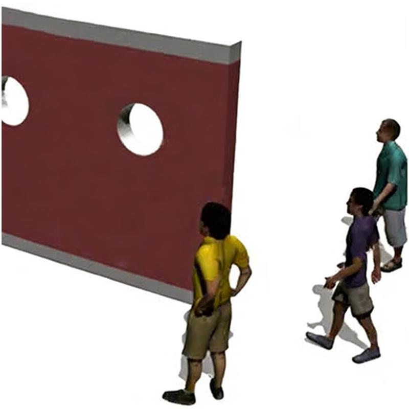JINGRUIDA Obstacle Course Round Hole Training Equipment