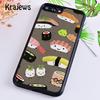 Krajews Kawaii Sushi Pattern Phone Case Cover For iPhone 17 Air 16 15 14 plus 11 12 13 pro max coque Shell Fundas