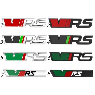 3d kovové logo VRS Emblém Písmena Odznak předního grilu vozu Fabia 1 MK1 Kodiaq Ocavia 2 3 MK3 MK2 VRS Samolepka Příslušenství
