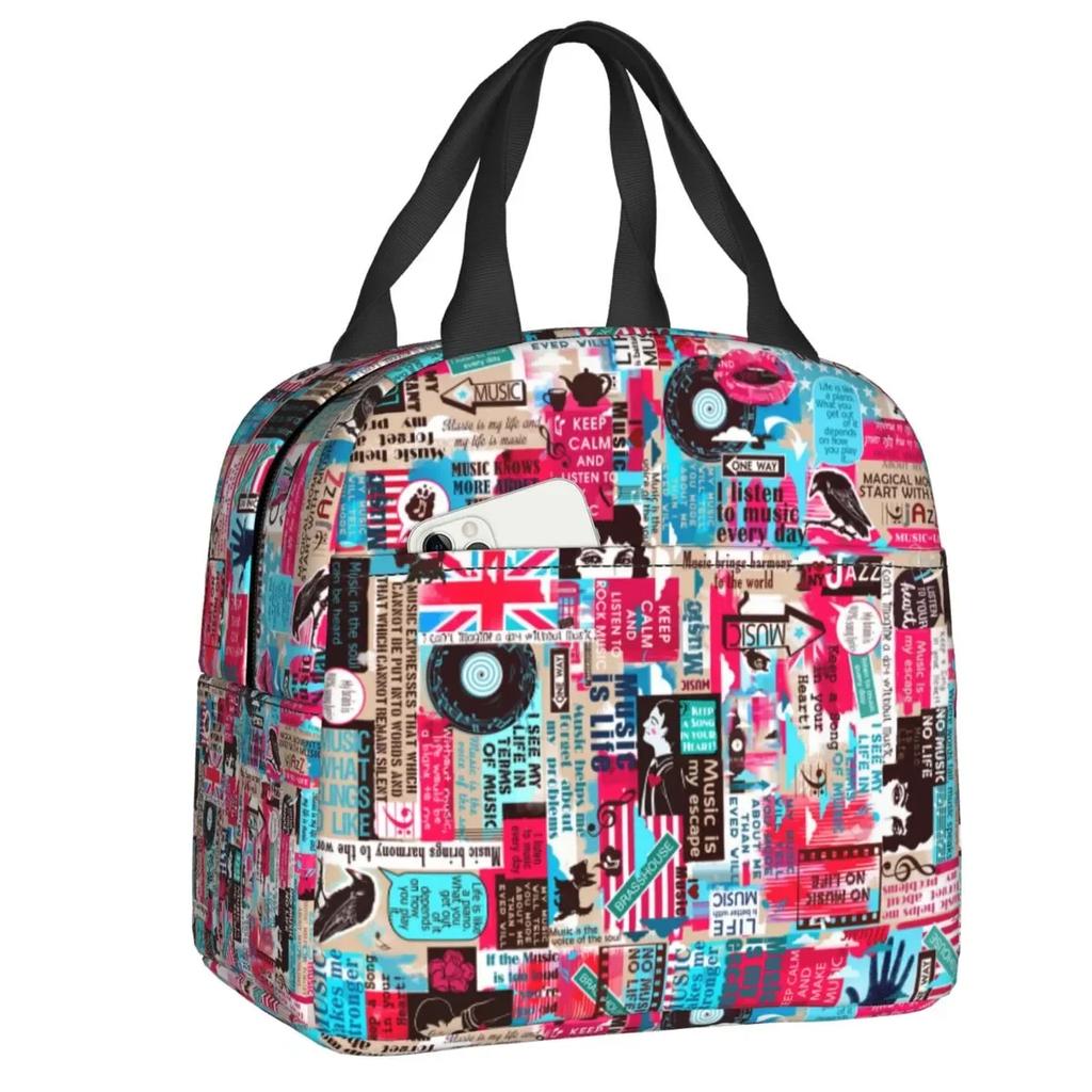 Lunchbox für Damen mit britischer Flagge und britischem Symbol, wasserdicht, Thermo-Kühltasche für Lebensmittel, isoliert, für die Schule, Picknick-Tragetaschen