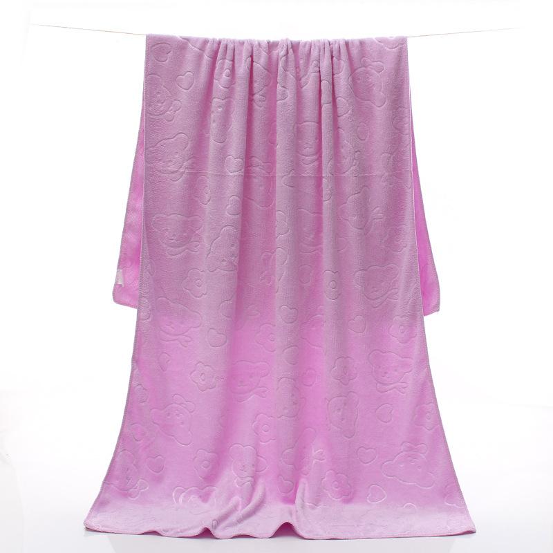 

Полотенце для ванной из микрофибры, впитывающее, с принтом мультяшной головы кролика, пляжное полотенце, взрослое полотенце, мягкое и не линяющее 70*140