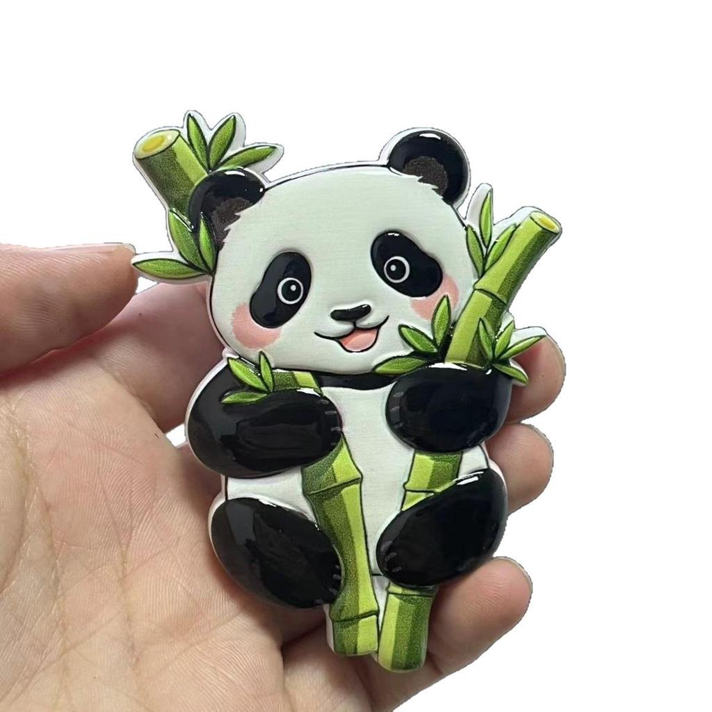 Magnete Mahjong 3D Panda Cartone Animato: Souvenir & Apribottiglie