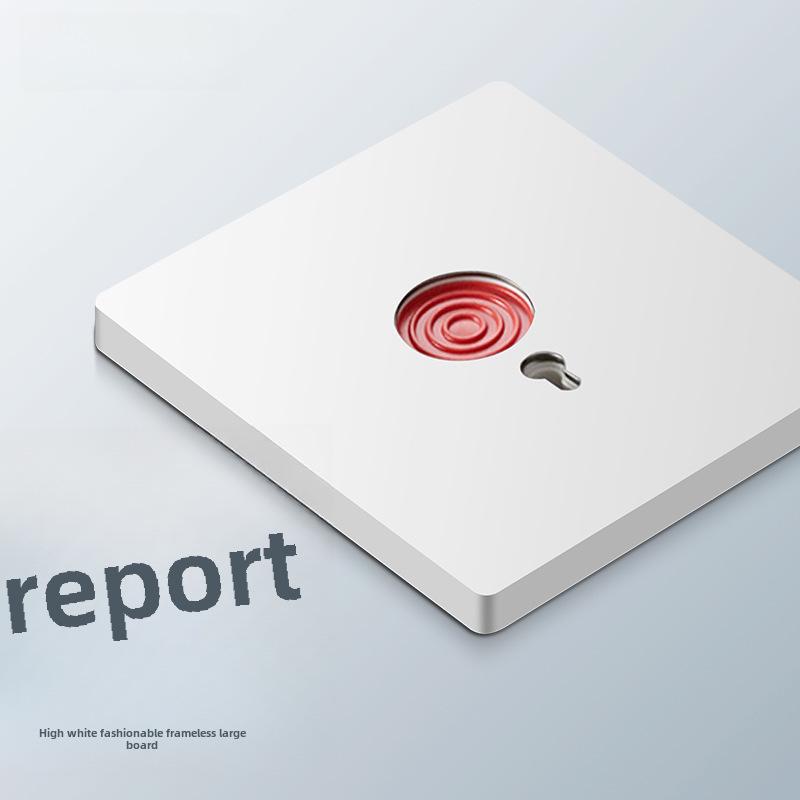 Panou priză comutator simplu/dublu ascuns tip 86 cu comutator electric intermediar și priză cu cinci găuri