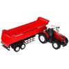 Trattore Radiocomandato Con Rimorchio Telecomando Rc Luci - Rosso