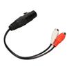 XLR Female To 2 RCA Female Y Splitter Cable 3pin Dual RCA To 1 XLR Female To Female Cable for Microphone Mixer Amplifier