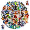 56 Cartoon Animal Wizard Graffiti Stickers Do Not Repeat Creative Cute Animal Waterproof Decorative Stickers