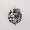 Natural Malachite Gemstone 925 Sterling Silver Jewelry Partywear Pendant 1.9" For Women CP-44-27