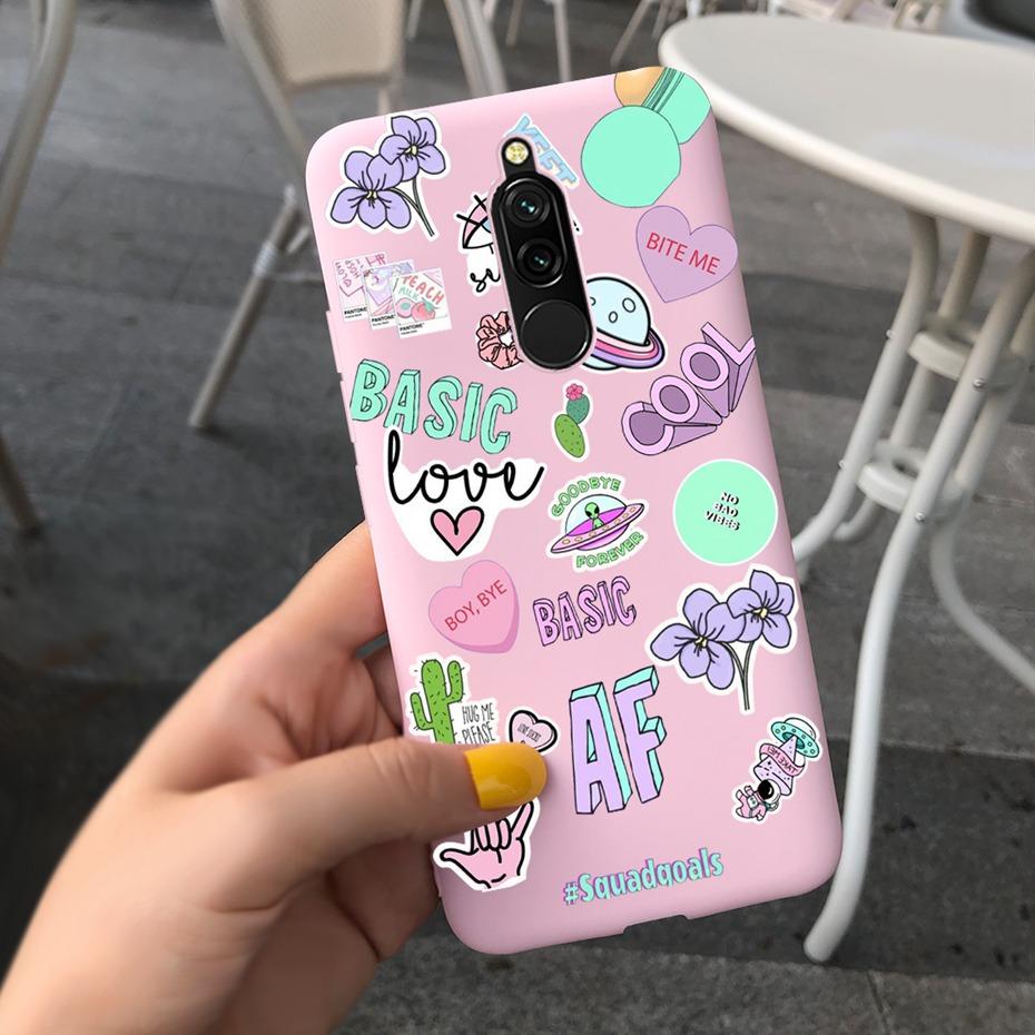 For Xiaomi Redmi 8 Case Redmi 8A Pro Fashion Pattern Jelly Silicone Phone Cases For Redmi8 8 A Pro Soft TPU Back Cover