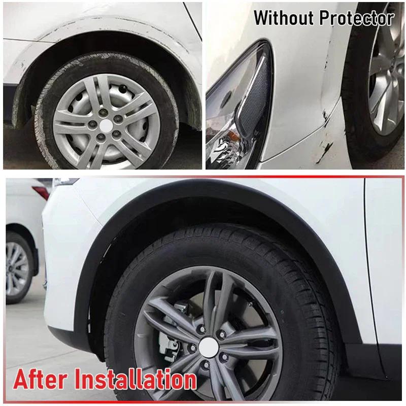 1.5m Bell Arched Wing Fender Self-adhesive Car Wheel Eyebrow Anti-collision Strip Fender Accessories