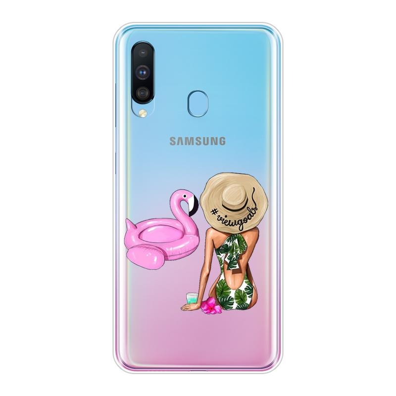 Back Cover For Samsung Galaxy M40 M30 M20 M10 Black Girl Girly Silicone Soft Phone Case For Samsung Galaxy M10 M20 M30 M40 Case