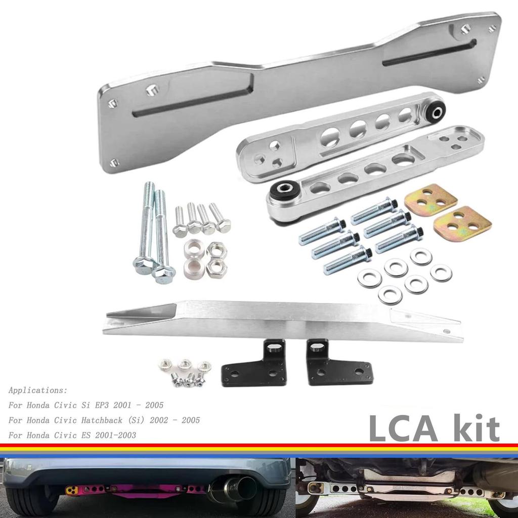 Cross-linked Rear Subframe Strut Control Arm Kit for 01-05 Honda Civic ES EP3
