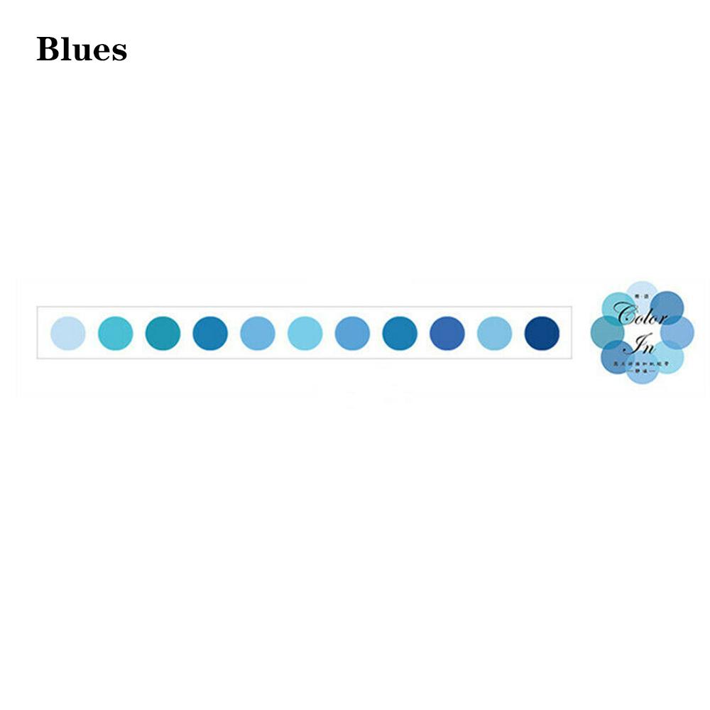 Japanese Stationery Colorful Dots Washi Tapes Round Stickers Label Adhesive Tape Masking tape