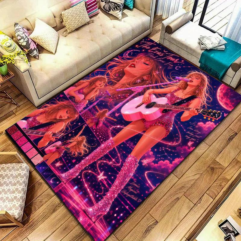 Taylor Swift Carpet Rug for Living Room Bedroom Home Sofa Decoration,Kids play Nonslip Floor Mat