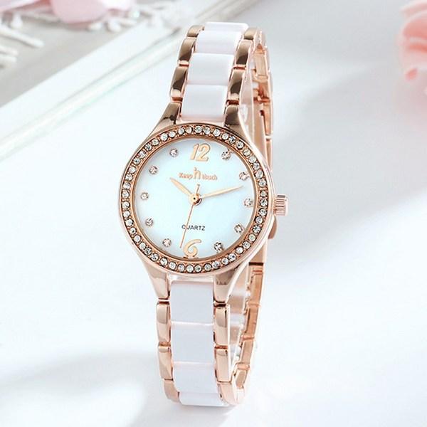 Ceas de mână din ceramică pentru femei Ceas de lux din metal Moda de lux, ceasuri populare coreene