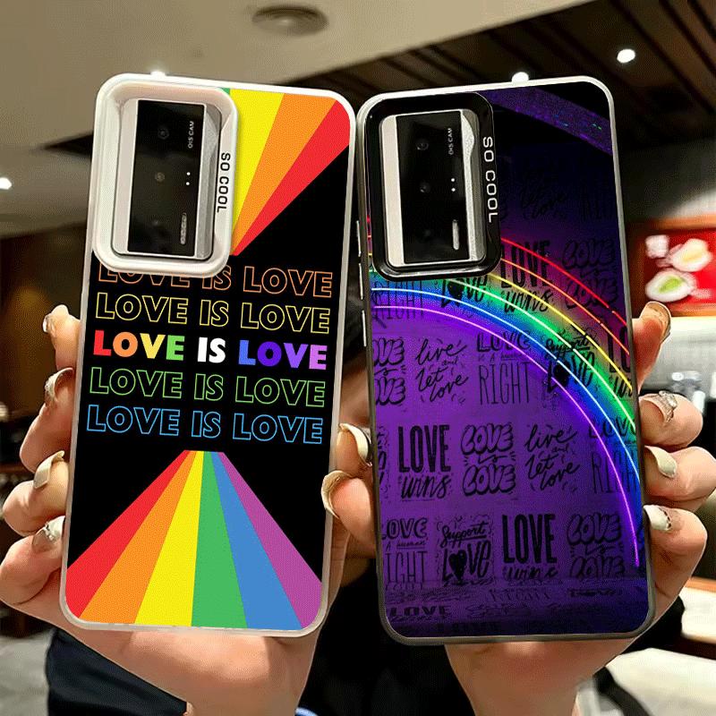 LGBT Rainbow Love Is Love Soft Phone Case for Xiaomi Redmi 15C 15 14C 13C 12C Poco X5 X6 X7 Pro X3 F8 F7 Ultra M8 13 12 Cover Ba
