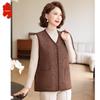 Middle-aged Women's Loose Knitted Vest Top