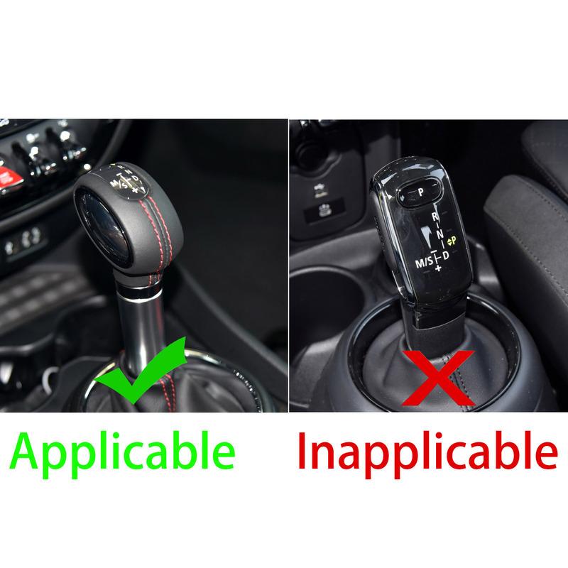 For Mini Cooper F54 F55 F56 F57 F60 Real Carbon Fiber Gear Shift Knob Cover Decorative Interior Retrofitting Car Accessories