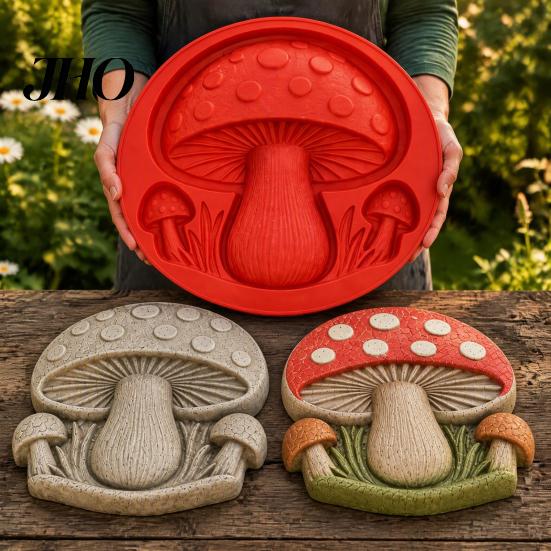 Stampi in Cemento per Paesaggistica, Stampo in Silicone per Pietra da Calpestio, Stampo per Mattoni Decorativi Girasole/Farfalla/Ape/Zucca/Fiocco di Neve/Funghi/Fatina, Riutilizzabile, Cemento Unico