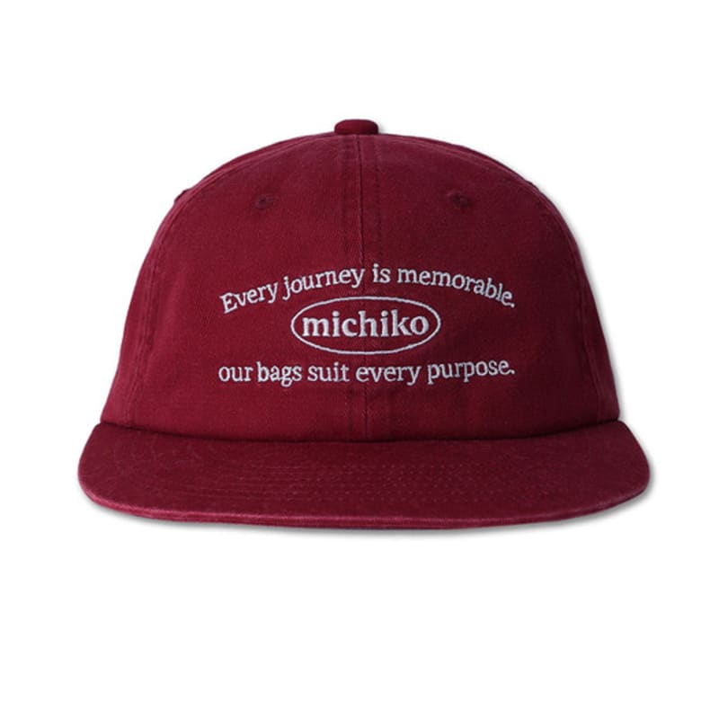 michikolondon WASHED COTTON CAMP CAP BRICK red