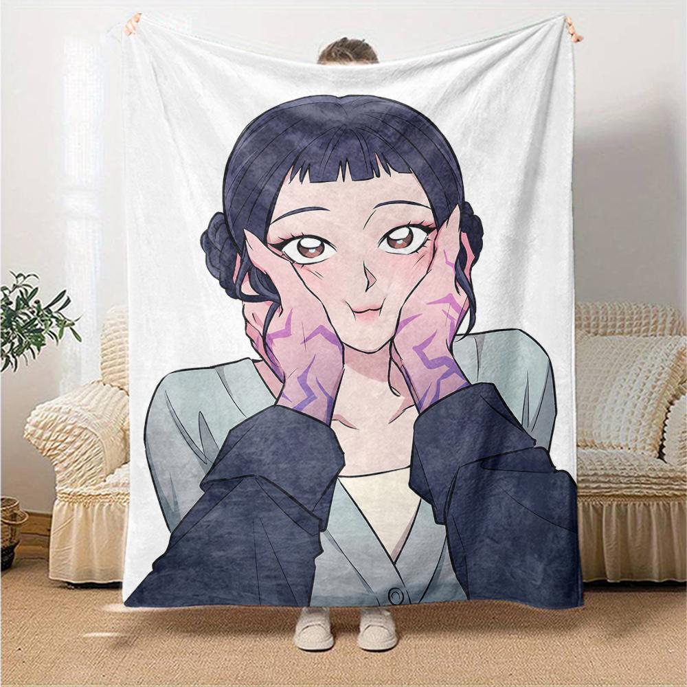 1pc KPop Demon Hunters ZOEY3 Blanket, Gift, for Men and Women, Soft Blanket, Good for Sofa Bed Couch Travel, Lightweight Flannel Blanket