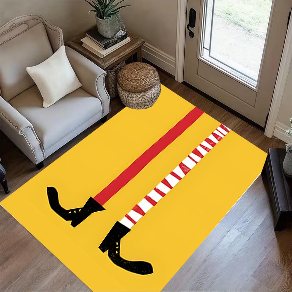 Pippi Adventure Floor Rug Office Rug Design for Living Rooms Outdoor Hallway Balcony Anti-slip Rug Anime Office Decor Perfect Gift for Women/Men