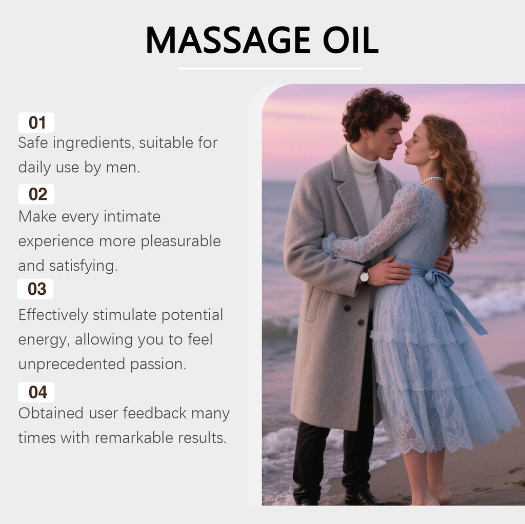 Men's Massage Oil Offers Long-lasting Power, Providing Private Care, Enhancing Sensitivity And Improving Ability,15ML