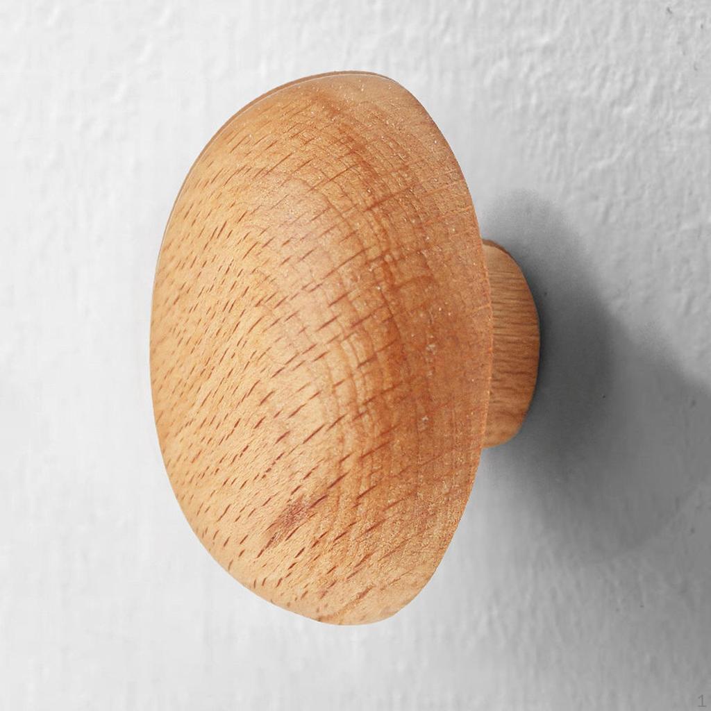 Wall Mounted Wooden Coat Hook Organizer for Home And Office