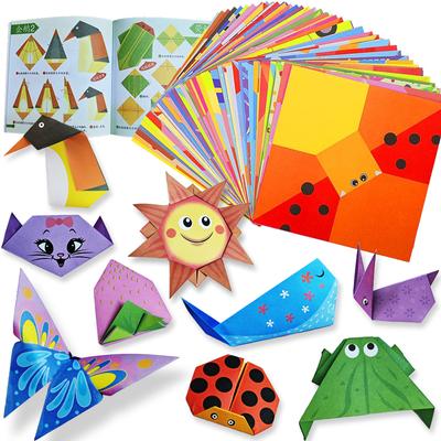 Kit origami 30/96 fogli Libro guida per origami, progetti artigianali fai da te, forniture per principianti, bambini, ragazzi e ragazze
