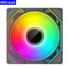 120mm Case Fan Cooler Multifaceted Infinity Mirror ARGB Light Effect 5V 3Pin ARGB 12V 4PIN PWM Chassis Fans for Computer Case