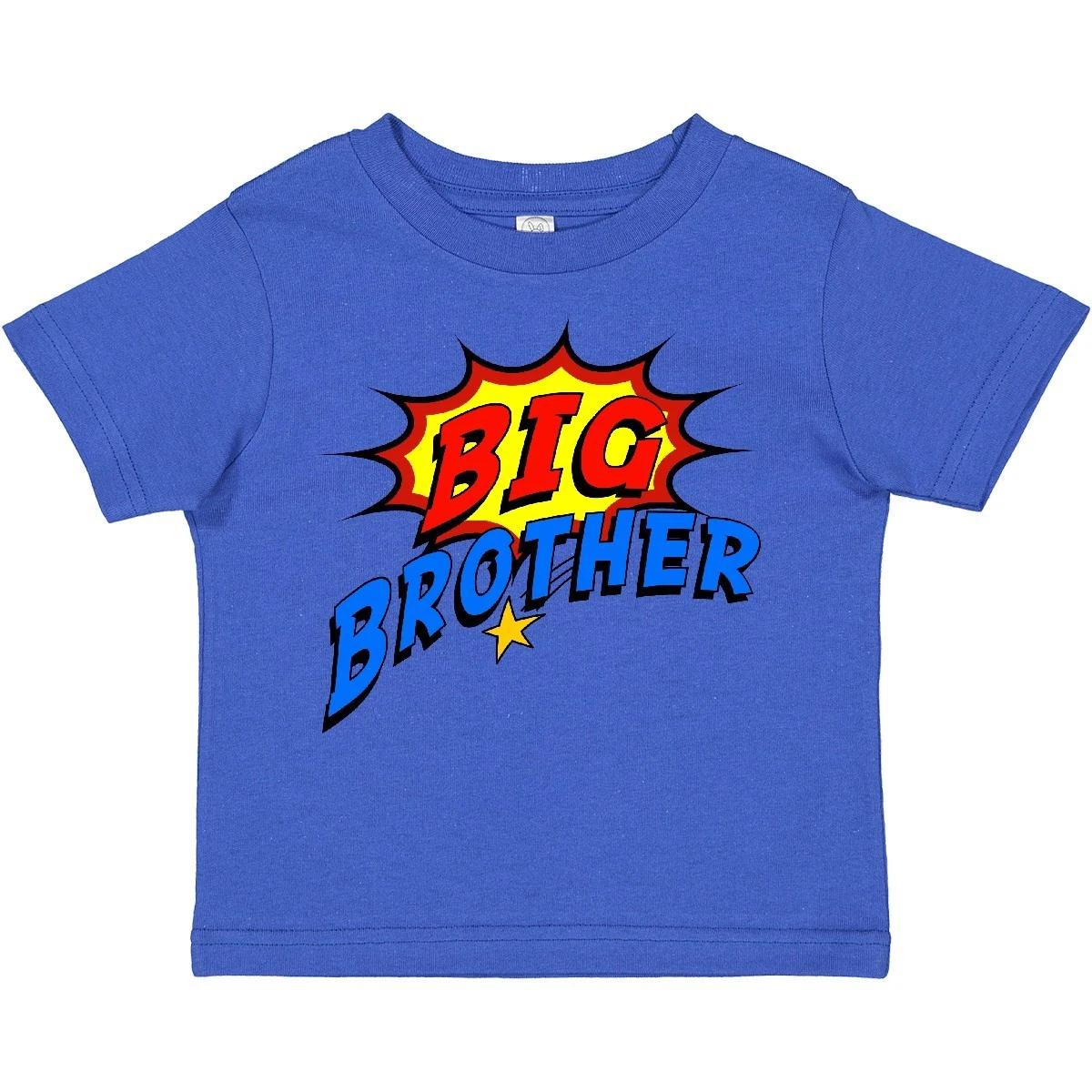 

Inktastic Big Brother Superhero Toddler kids boys T-Shirt Sibling Super Hero Star Shooting 110