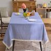 Plaid Print Small Fresh Pastoral Tablecloth Tablecloth Household Cover Towel Lace