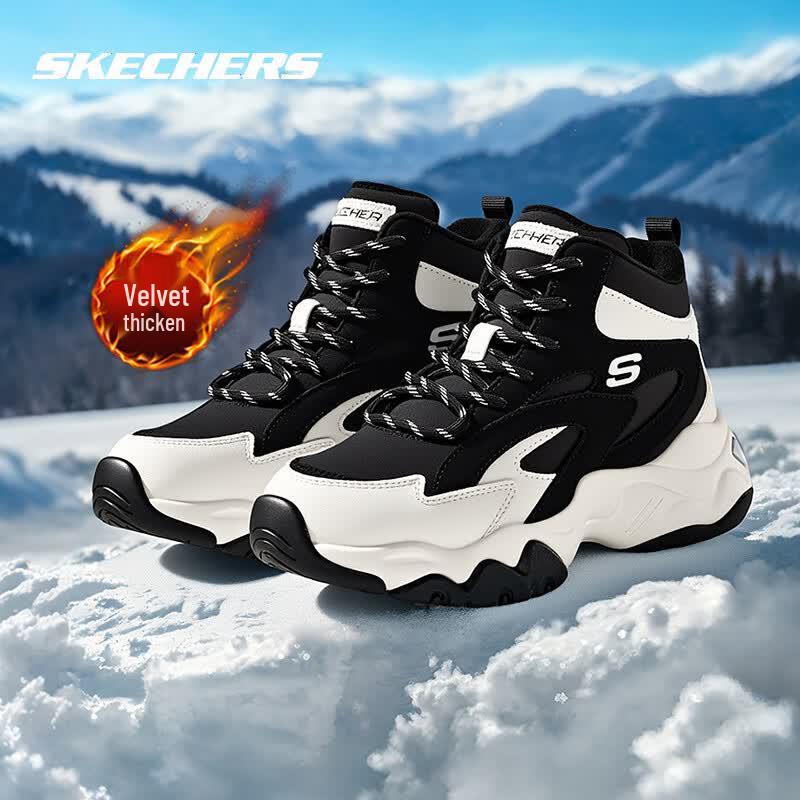 Skechers Women s High-Top Fleece Lined Panda Sneakers US 6.5