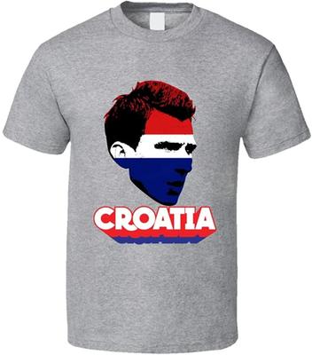 Mario Mandzukic Croatia Flag Big Head World Cup Fan Unisex T-shirts