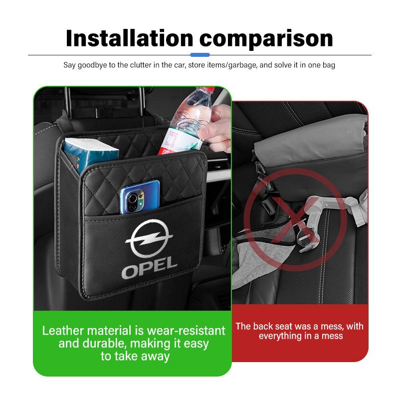 Scatola Organizzatore Tasca Multifunzione per Schienale Sedile Auto per Opel Insignia Astra G J F K Vectra C H Corsa C B D Omega