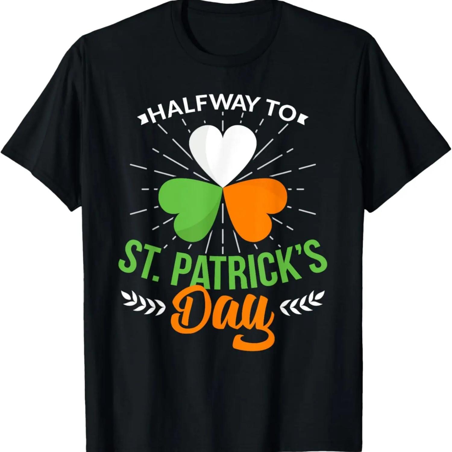 

Green shamrock heart for St Patricks day celebration outfit T-Shirt XXXXXL чорний
