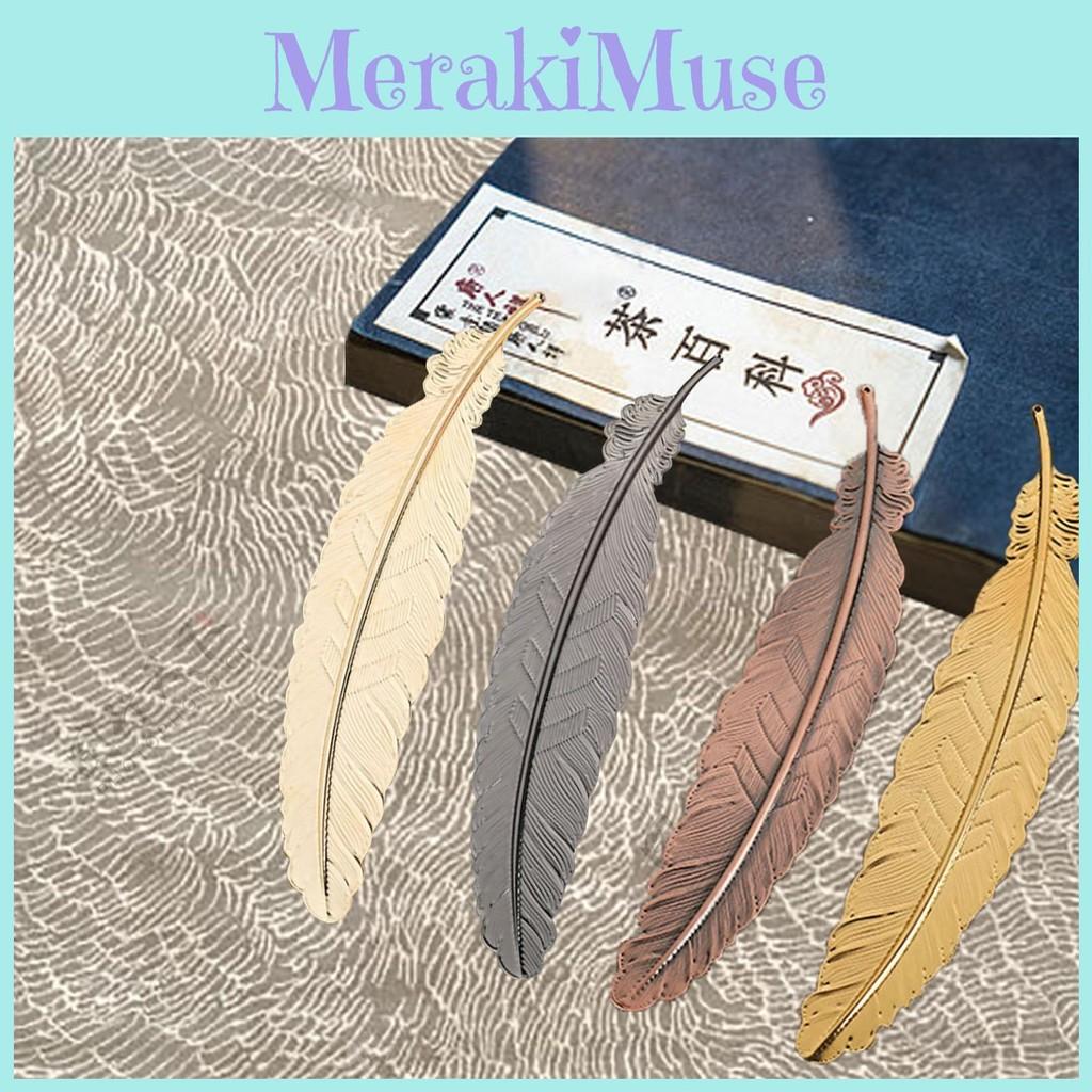 Metal Feather Inspired Bookmark Artistic Detailing Crafting Student Appreciation