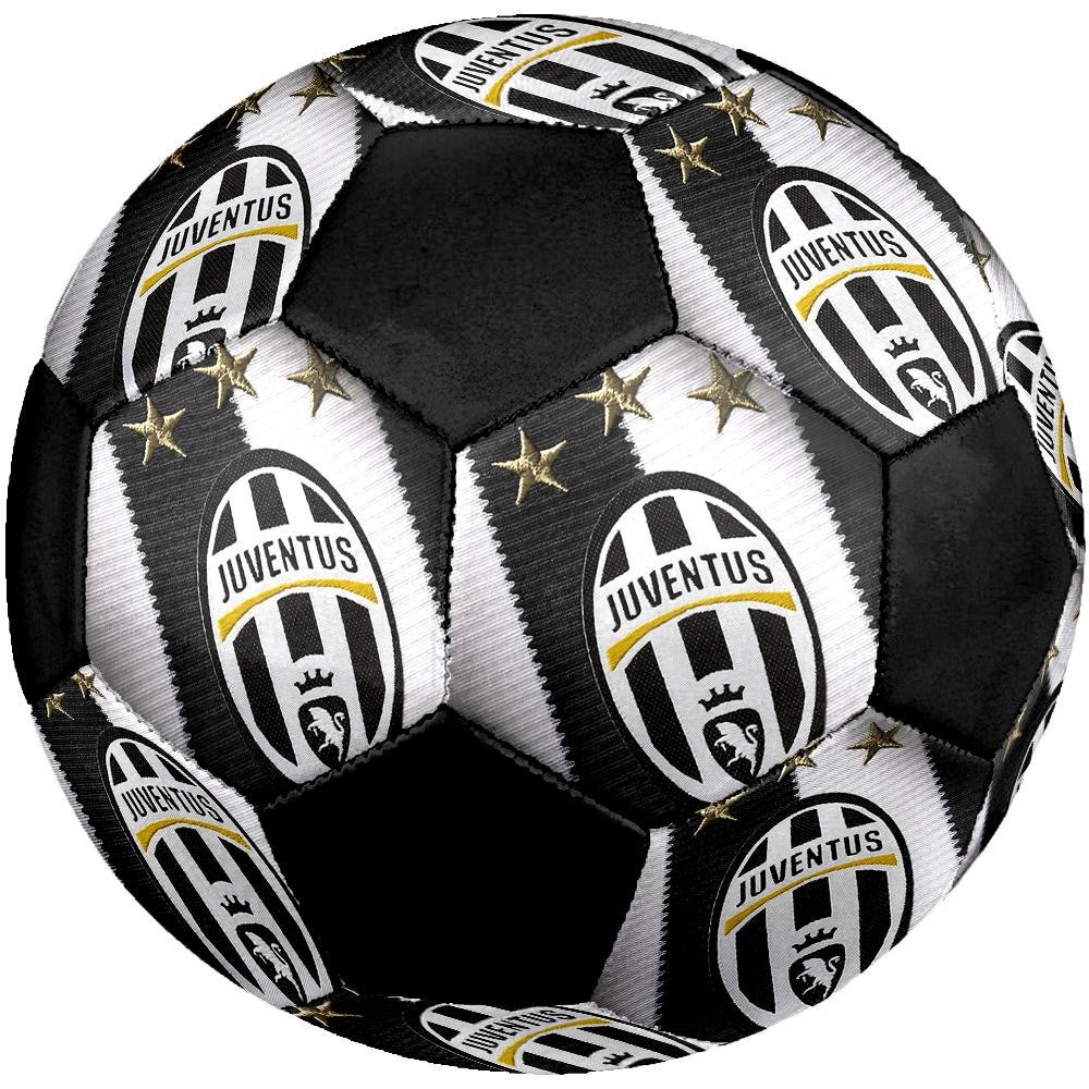 Pallone da Calcio Juventus FC, colorato, adatto a tutte le età, cucito a macchina, materiale PVC, qualità da competizione, resistente e ad alto rimbalzo