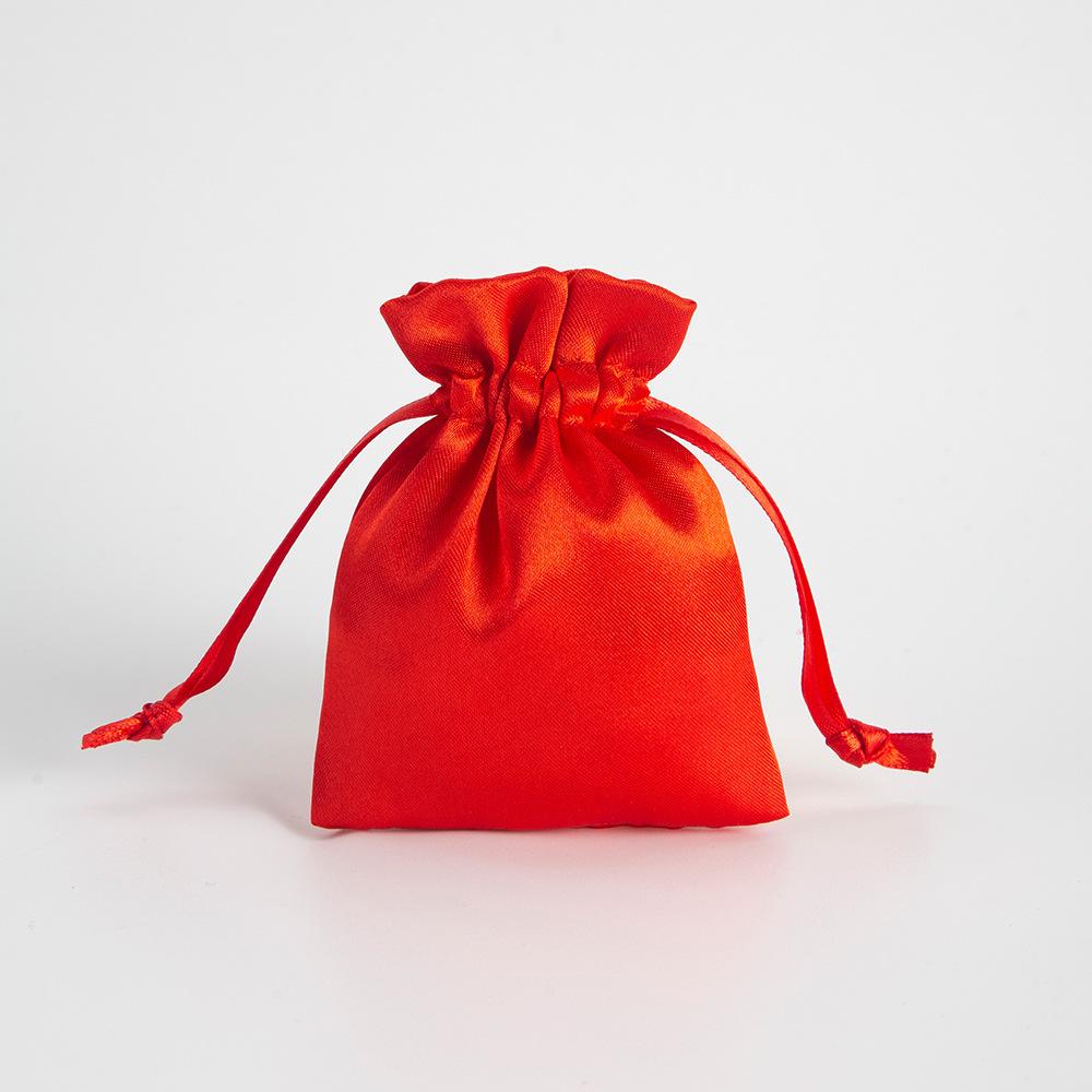 5‑Pack Satin Drawstring Pouch, Imitation Silk Jewelry Storage Bag for Gifts & Small Accessories