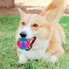 Hot Selling Small Dog Flash Pet Ball TPR Three Color Glowing Elastic Ball Training Interactive Throwing Dog Ball Dog Toys For