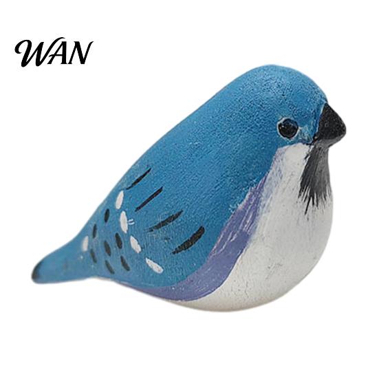 Durable Bird Figurine Handmade Wooden Carving Statue Miniature Wildlife Sculpture for Living Room Office Desktop TV Stand Decor Gifts Lovers