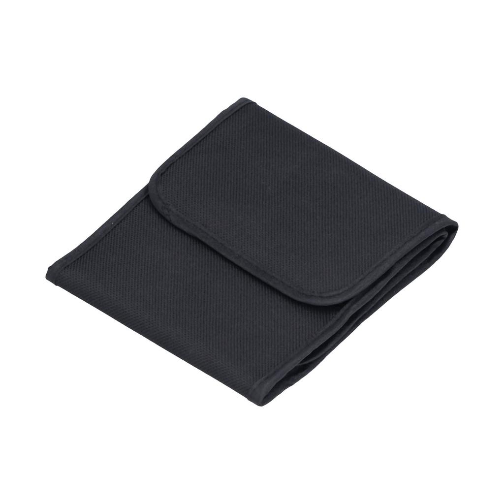 Filter Wallet Case Foldable 3 Pockets Camera Lens Filter Storage Bag Nylon Waterproof Pouch