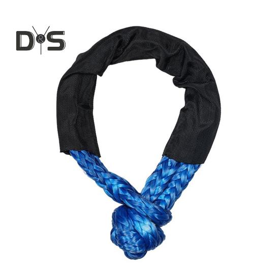 Synthetic Soft Shackle 56000 Lbs Breaking Strength 22" Length Shackle Rope Heavy Duty Tow Shackle for Off-Road Truck SUV